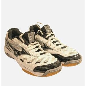Mizuno Wave Rally 5 Athletic sneaker Women's Volleyball Size 9 Black And White